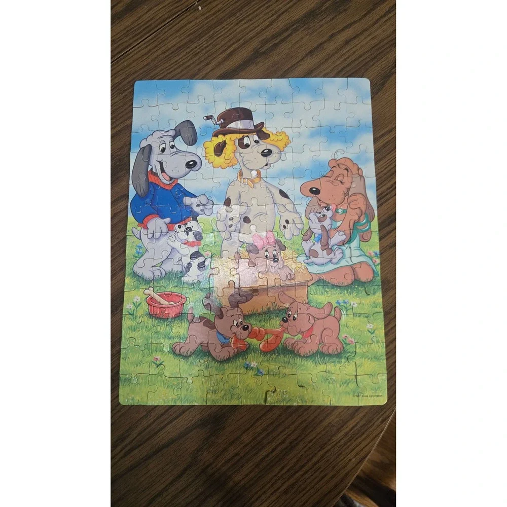 Vintage 1987 Pound Puppies Jigsaw Puzzle 100 Piece Golden Tonka 4609-41 Dogs 80s